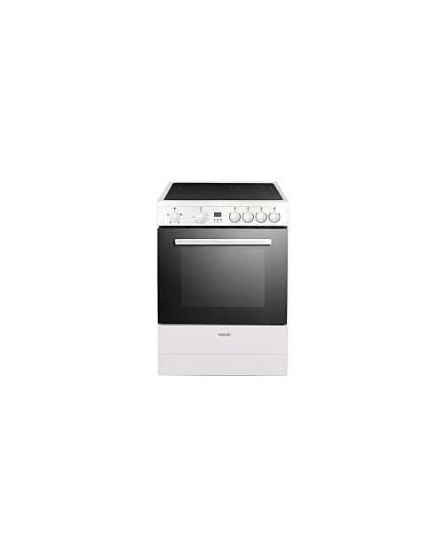 Freestanding Oven 60cm with Ceramic Cooktop - White